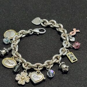 Vintage Brighton Breast Cancer Bracelet in Original Tin